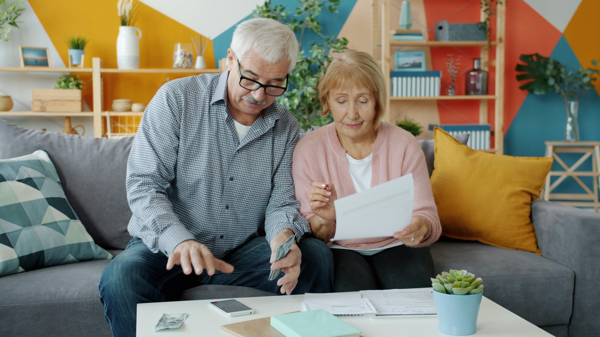 Older Adult Couple Finances_Photo Credit Vitaly Gariev
